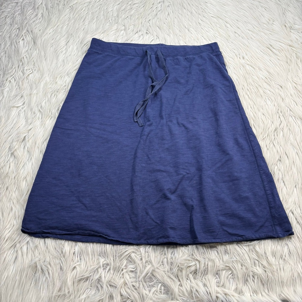 Banana Republic Women's S Navy A-line Knit Pull on Skirt Coastal Casual Comfort